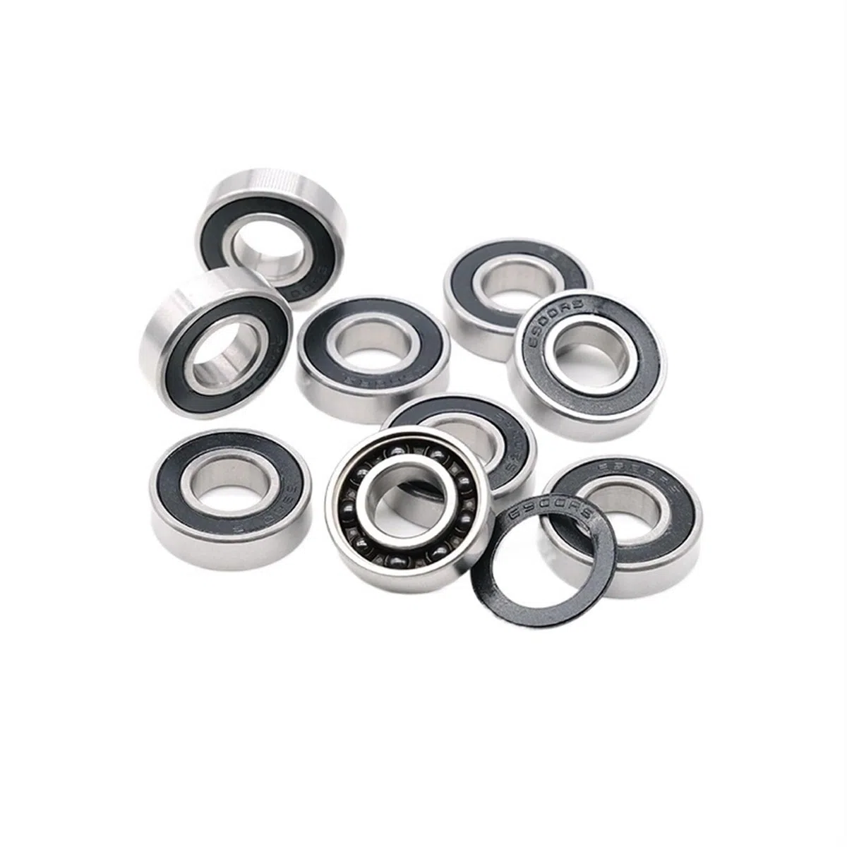 Rodamientos de Bolas, Rodamiento rígido de bolas 5 rodamientos de PC 6900 10 * 22 * ​​6 mm 440C Anillos de acero con rodamiento de bolas de cerámica Si3N4 6900RS S6900