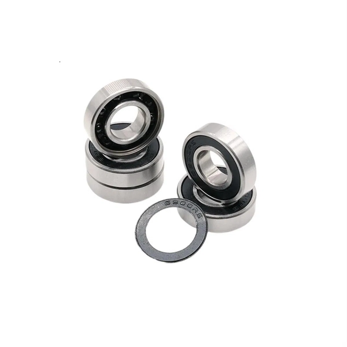 Rodamientos de Bolas, Rodamiento rígido de bolas 5 rodamientos de PC 6900 10 * 22 * ​​6 mm 440C Anillos de acero con rodamiento de bolas de cerámica Si3N4 6900RS S6900
