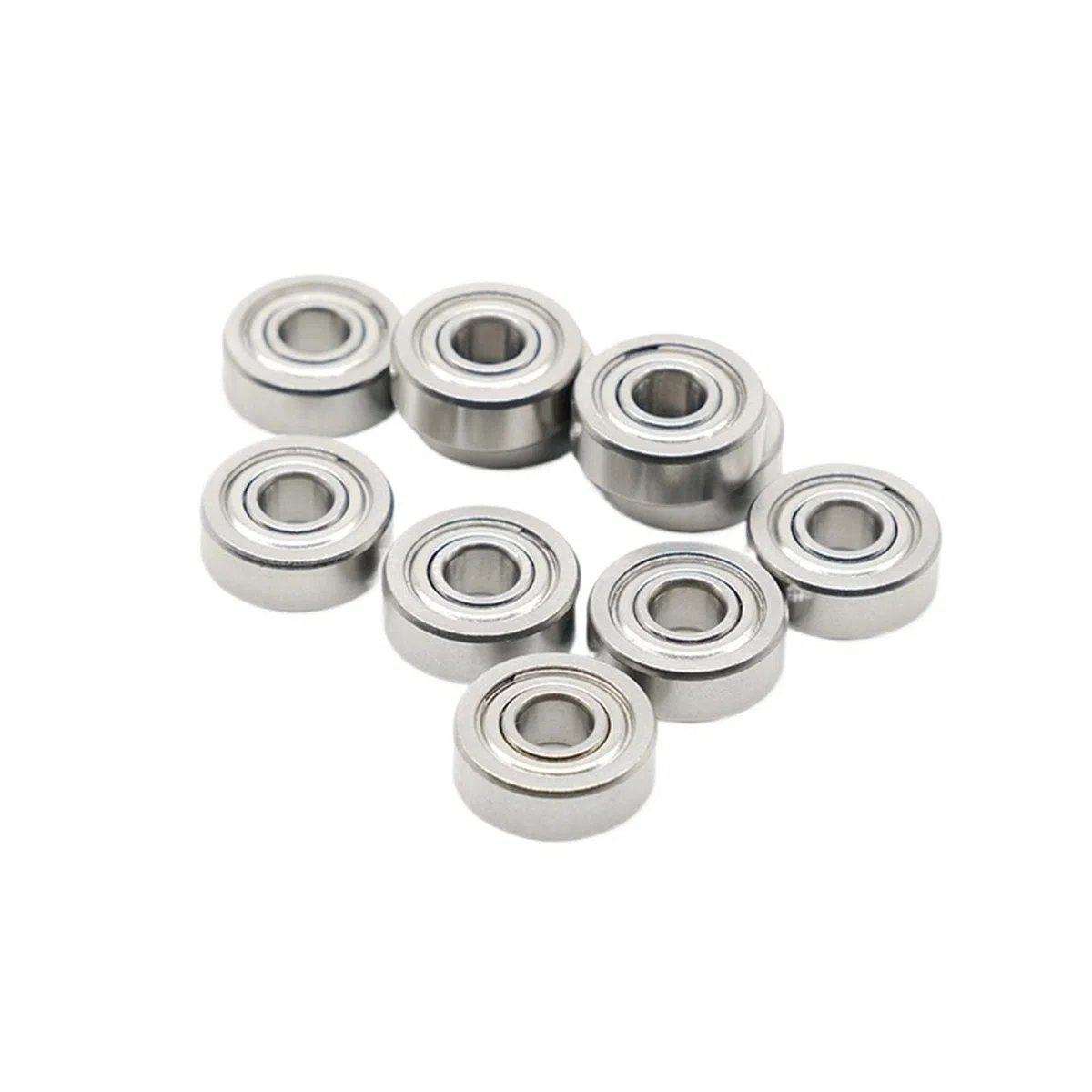 10 rodamientos de bolas de acero inoxidable ABEC-7 S606ZZ de 6 x 17 x 6 mm, blindados, de alta precisión, AISI440C.