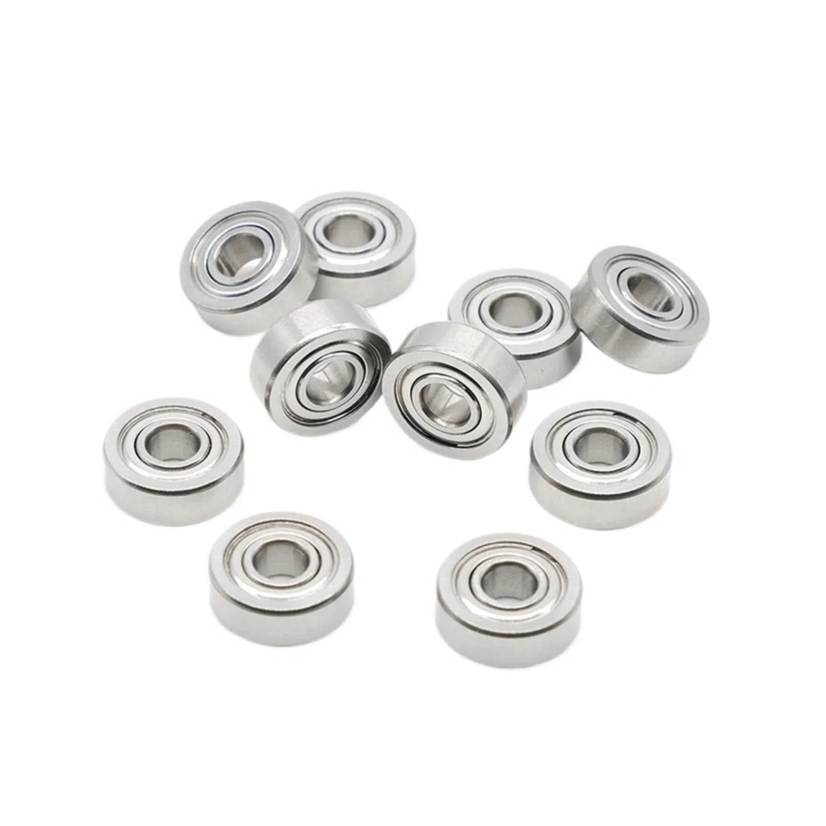 10 rodamientos de bolas de acero inoxidable ABEC-7 S606ZZ de 6 x 17 x 6 mm, blindados, de alta precisión, AISI440C.