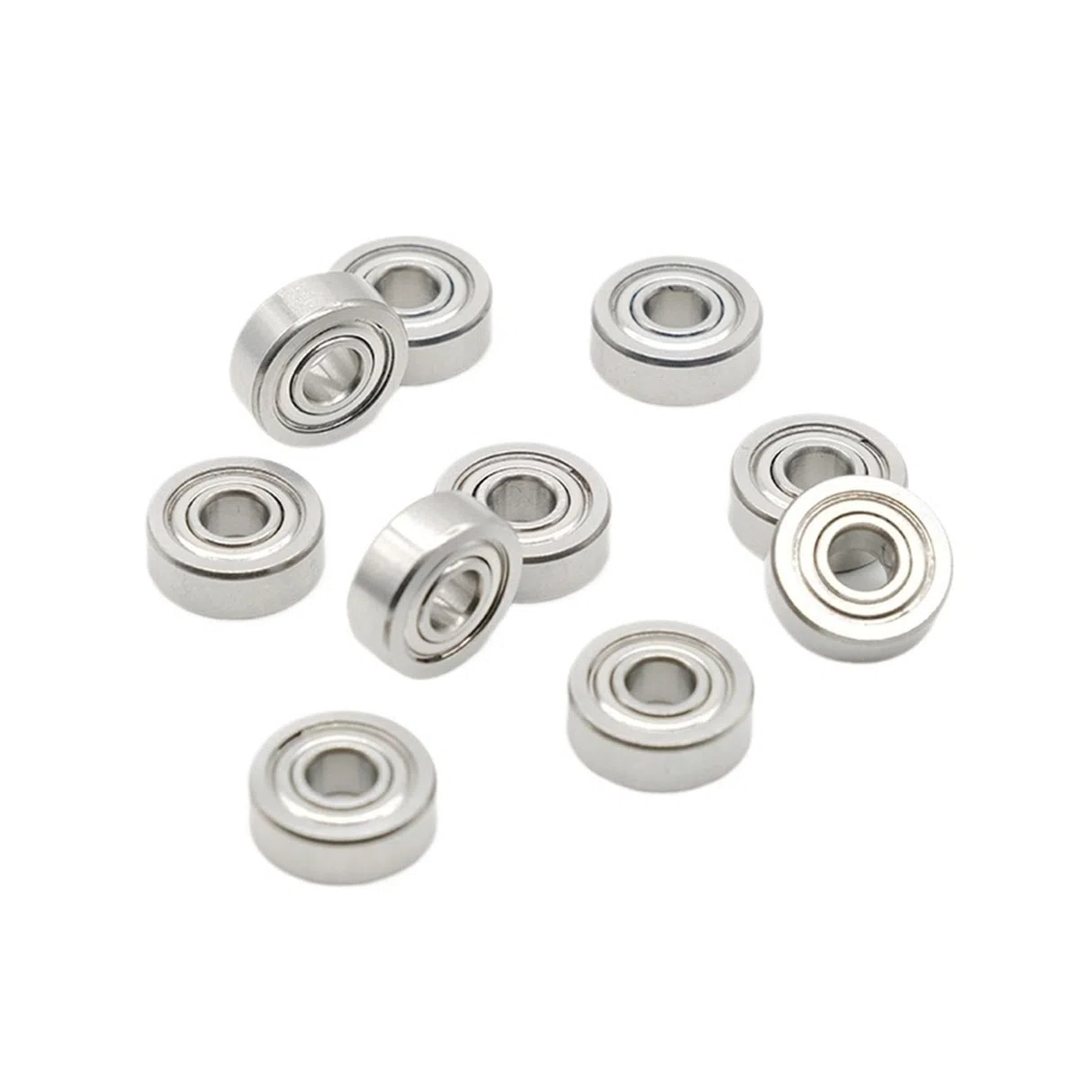 10 rodamientos de bolas de acero inoxidable ABEC-7 S606ZZ de 6 x 17 x 6 mm, blindados, de alta precisión, AISI440C.