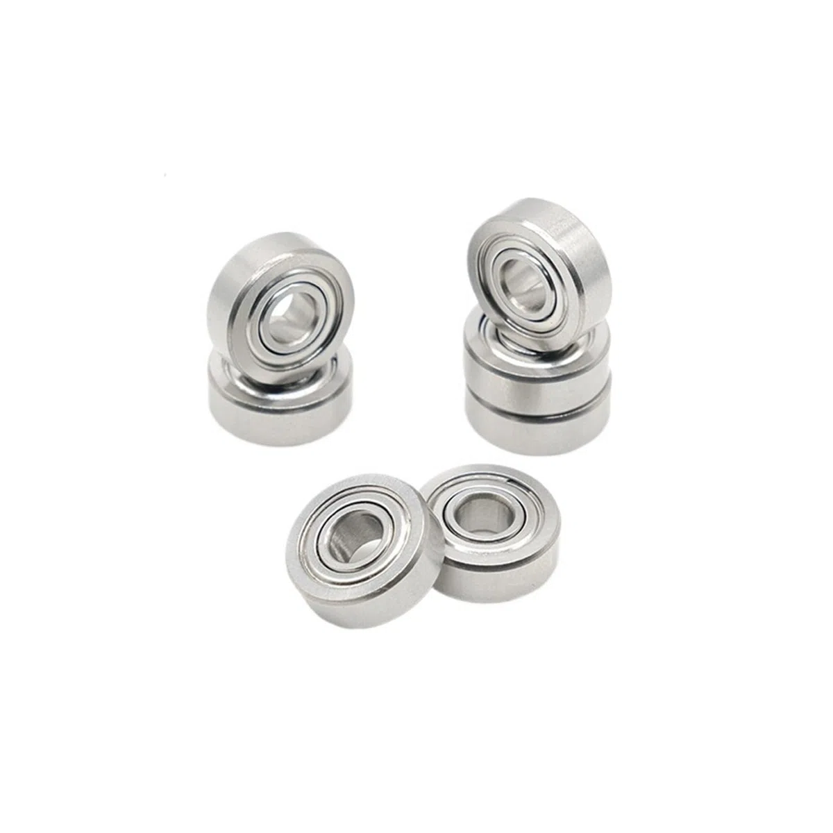 10 rodamientos de bolas de acero inoxidable ABEC-7 S606ZZ de 6 x 17 x 6 mm, blindados, de alta precisión, AISI440C.