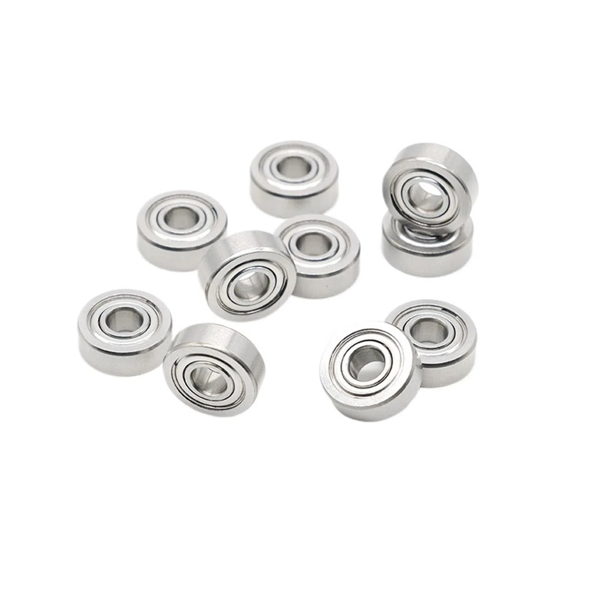 10 rodamientos de bolas de acero inoxidable ABEC-7 S606ZZ de 6 x 17 x 6 mm, blindados, de alta precisión, AISI440C.