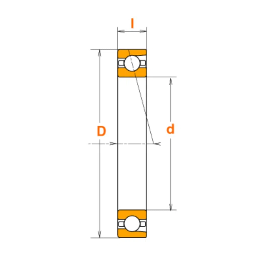 NSK - 7210A5TRDULP3 - Rodamientos de Bolas de Precisión - 50x90x40