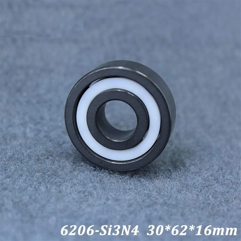JIYAMI'EN EL-ZHOU 6206 cojinete de cerámica Completo (1 PC) 6206CE Si3N4 Todo el Material de nitruro de silicio de cerámica rodamientos de Bolas 30 * 62 * 16 mm