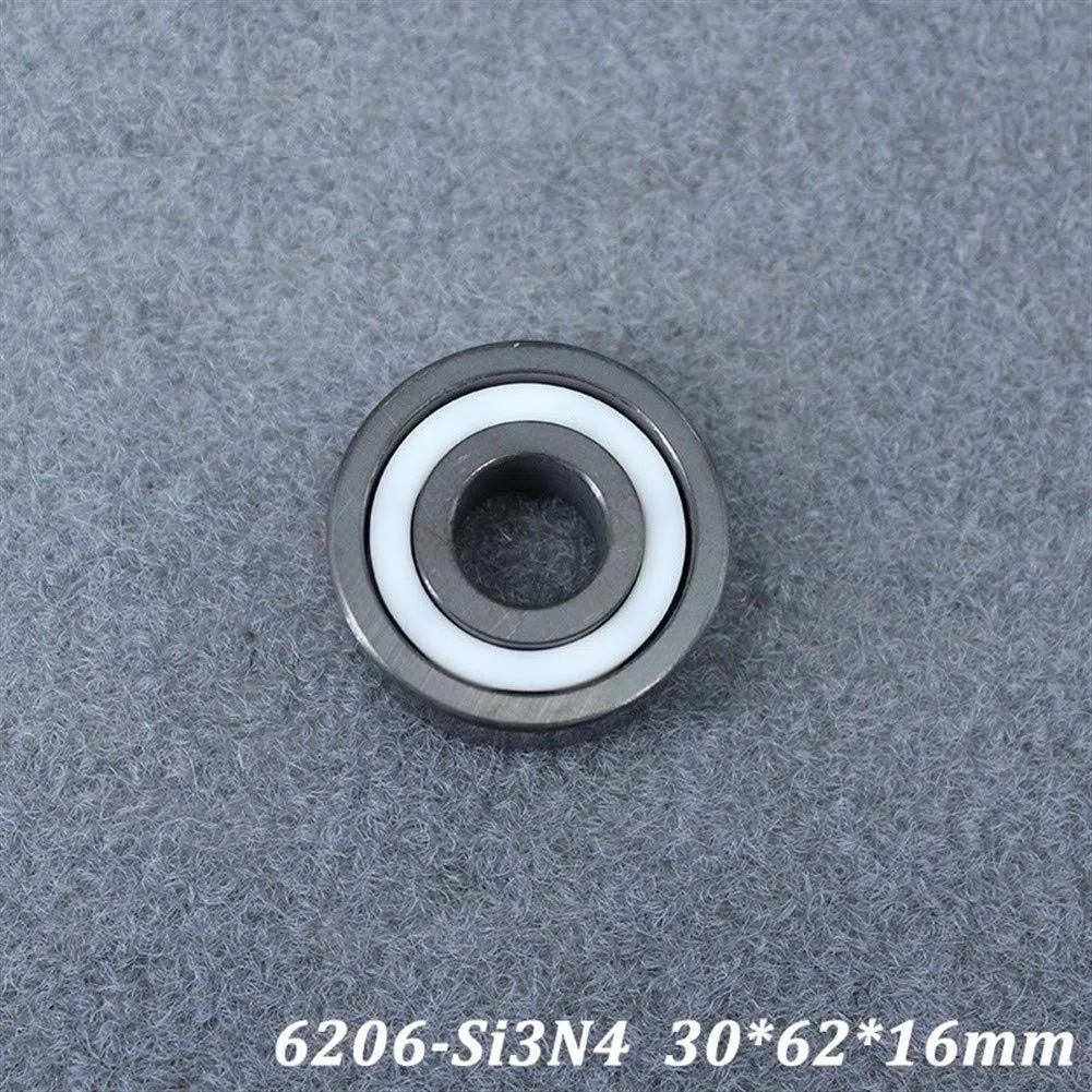 JIYAMI'EN EL-ZHOU 6206 cojinete de cerámica Completo (1 PC) 6206CE Si3N4 Todo el Material de nitruro de silicio de cerámica rodamientos de Bolas 30 * 62 * 16 mm
